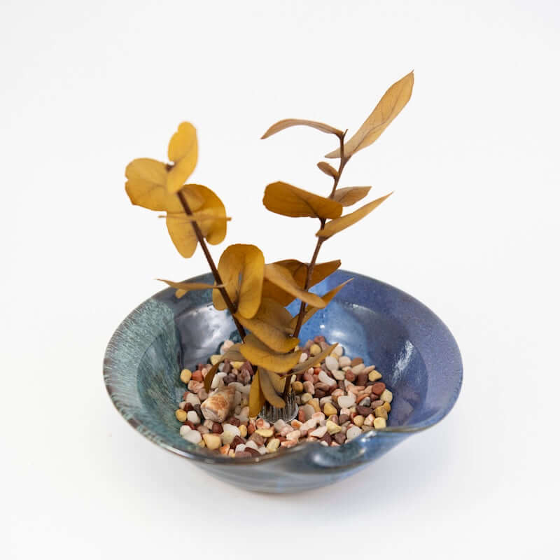 Ikebana in Blue Moss Glaze from Joy Friedman at Pinch in Northampton, MA