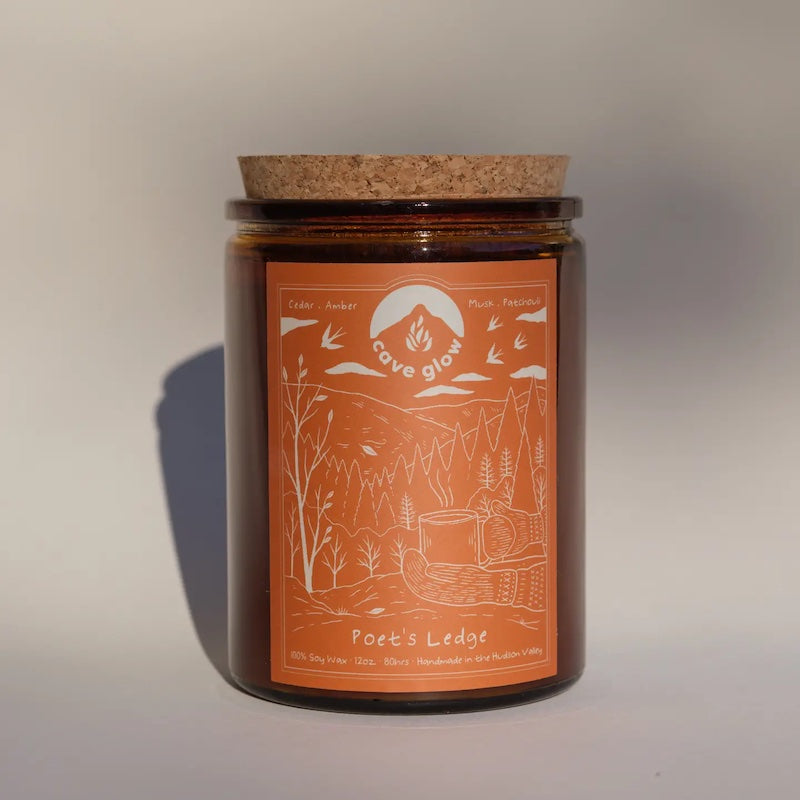 Poet's Ledge 12oz Candle from Cave Glow Studio at Pinch in Northampton, MA
