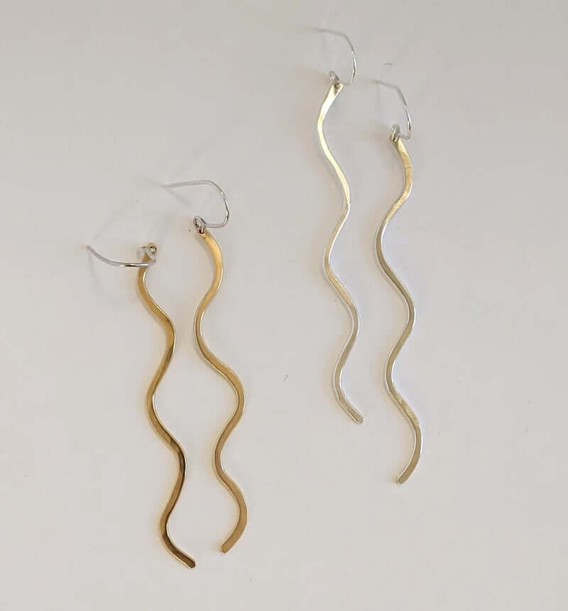 Squiggle Dangle Earrings at PINCH