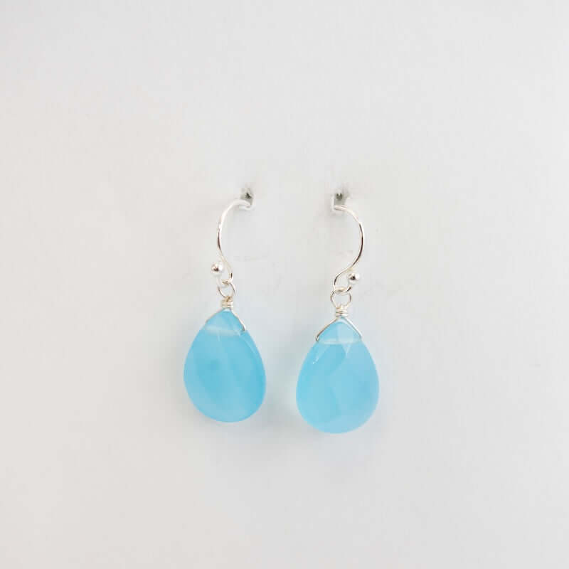 Louise Small Teardrop Blue Quartz Earrings from A.V. Max at Pinch in Northampton, MA