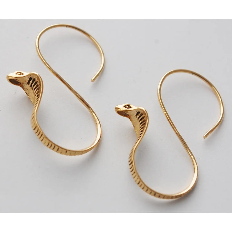 Snake Earrings in 14k Gold Fill from semaki & bird at Pinch in Northampton, MA