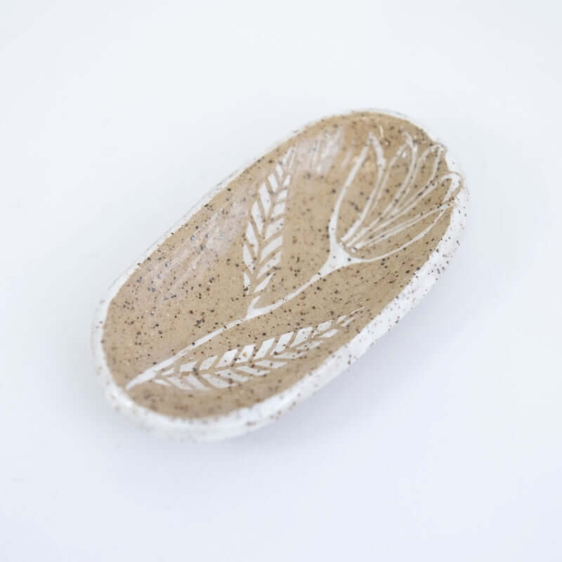 White Folk Flower Dish