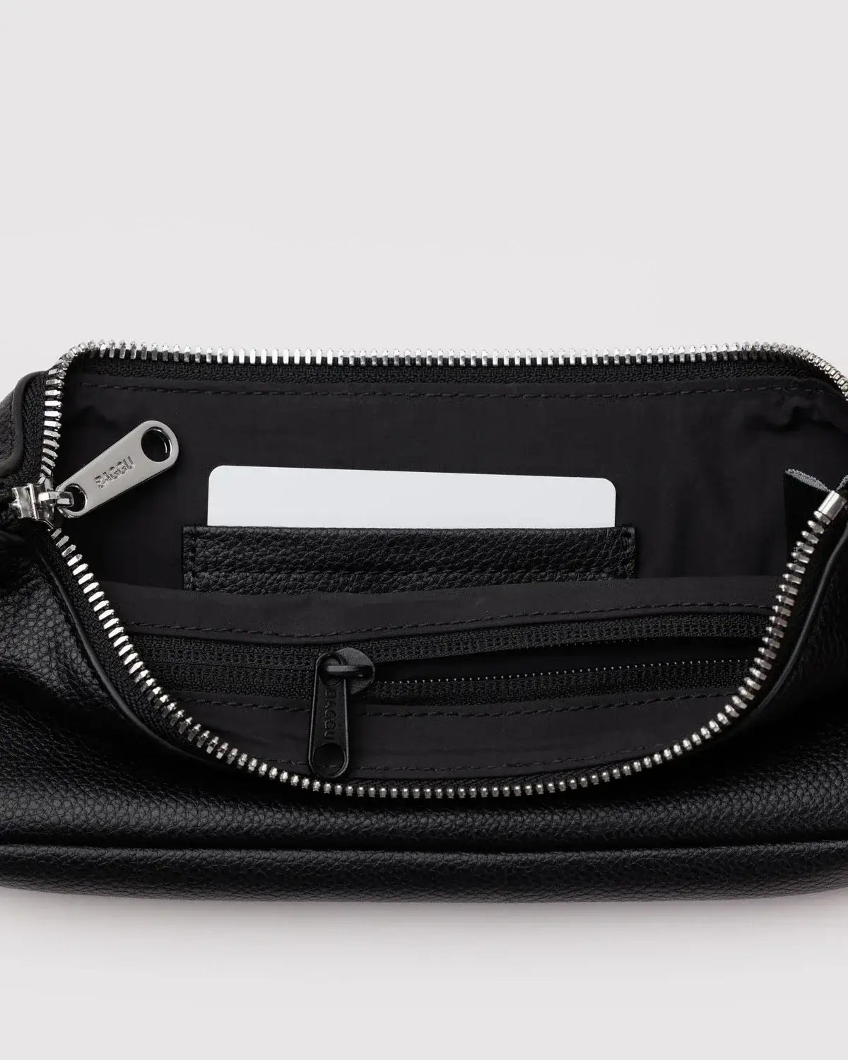 Pochette Recycled Leather in Black at PINCH