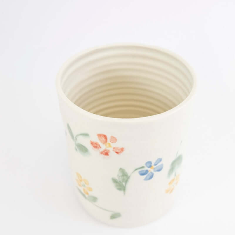 Utensil Holder with Impatiens