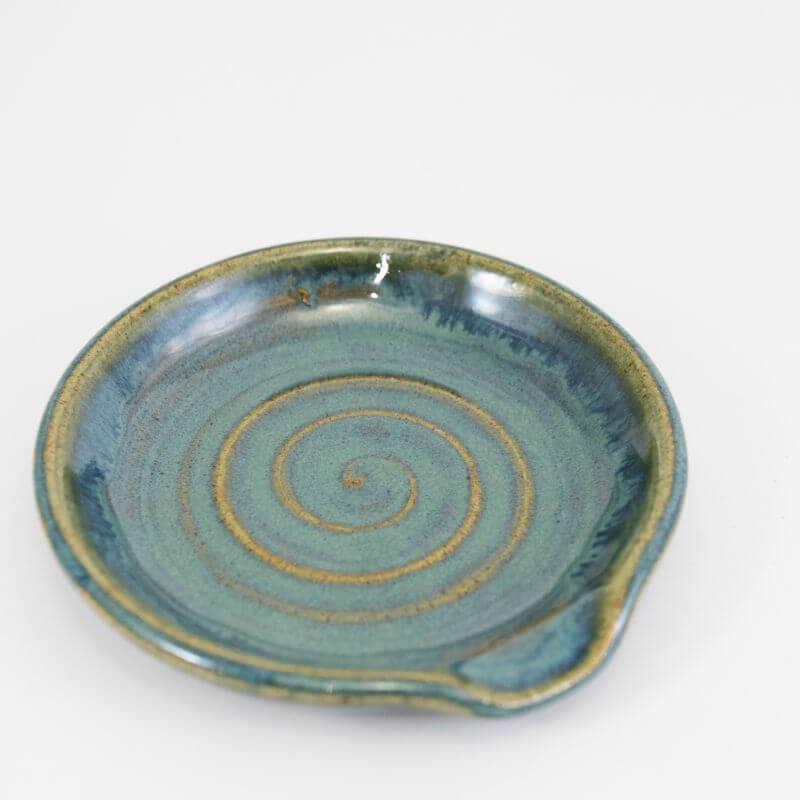 Spoon Rest in Raingarden Glaze at PINCH