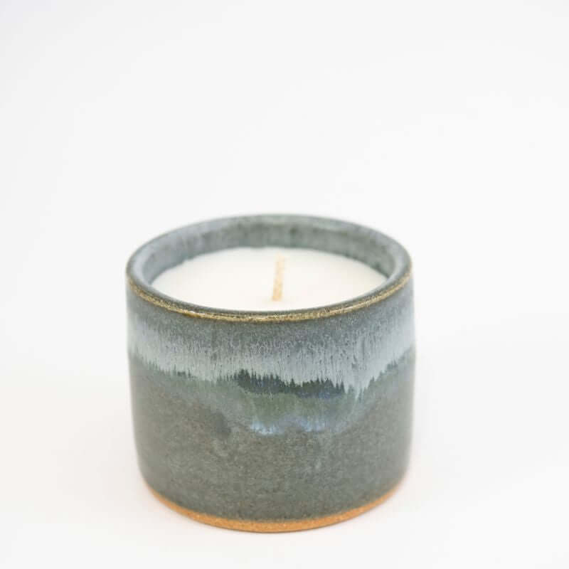Single Wick Ceramic Sage and Sandalwood Candle at PINCH