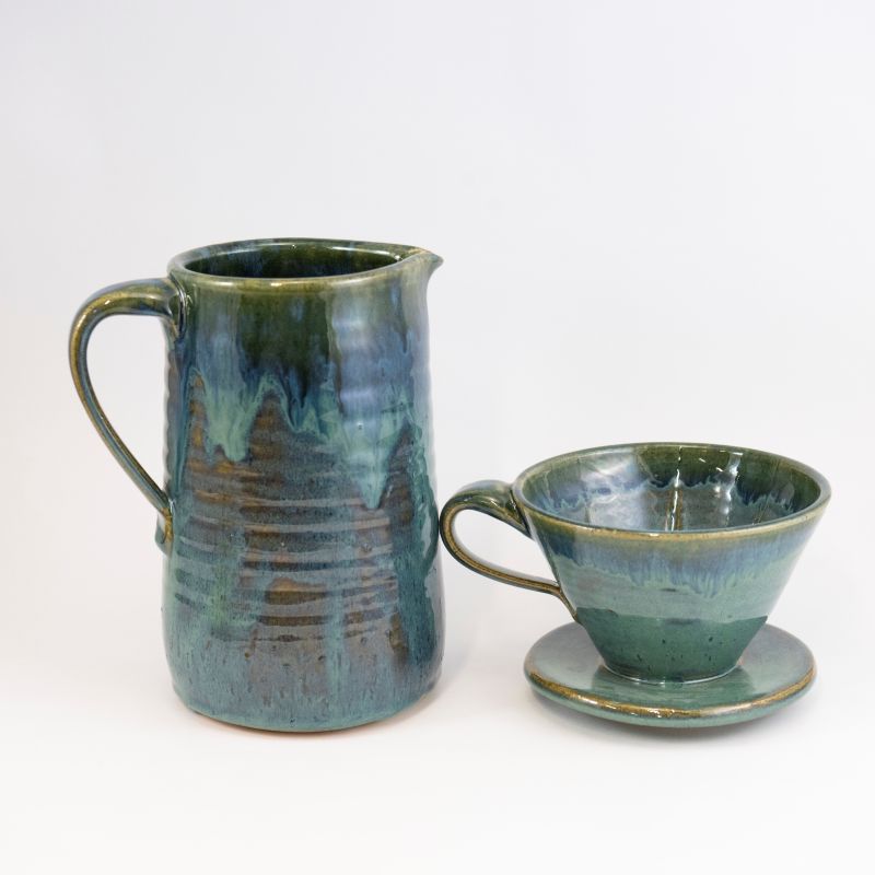 Pourover & Pitcher Set in Raingarden