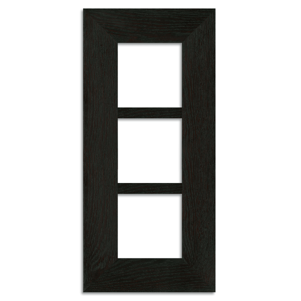 Triple 4"x4" Oak Park Frame in Ebony at PINCH