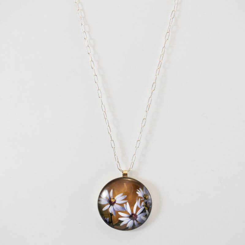 Large Aster Flower Necklace at PINCH