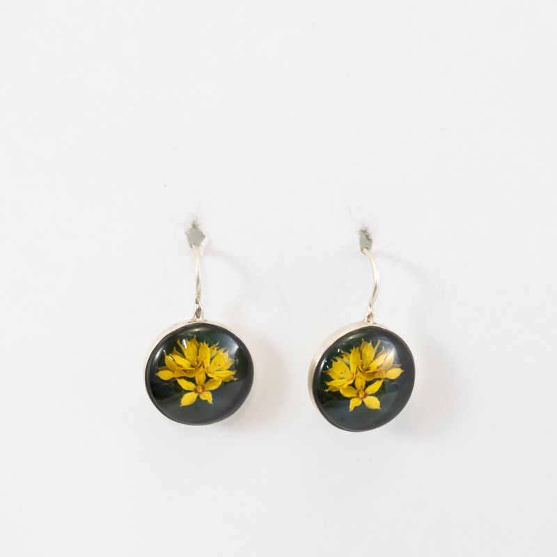 Yellow Flower Earrings