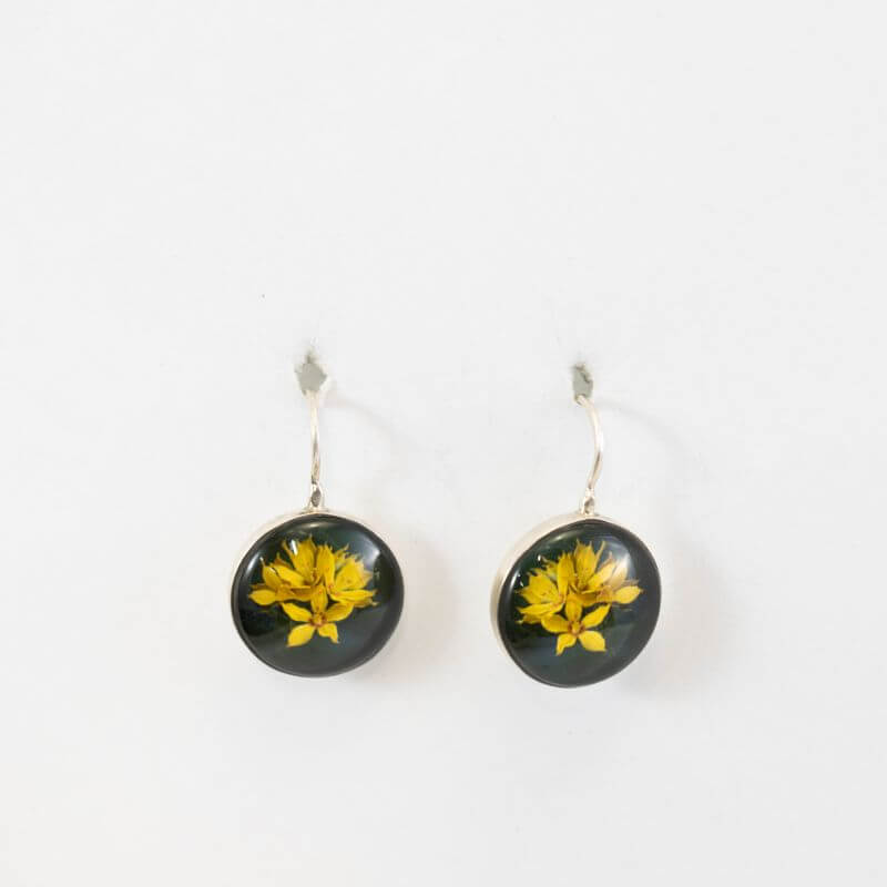Yellow Flower Earrings