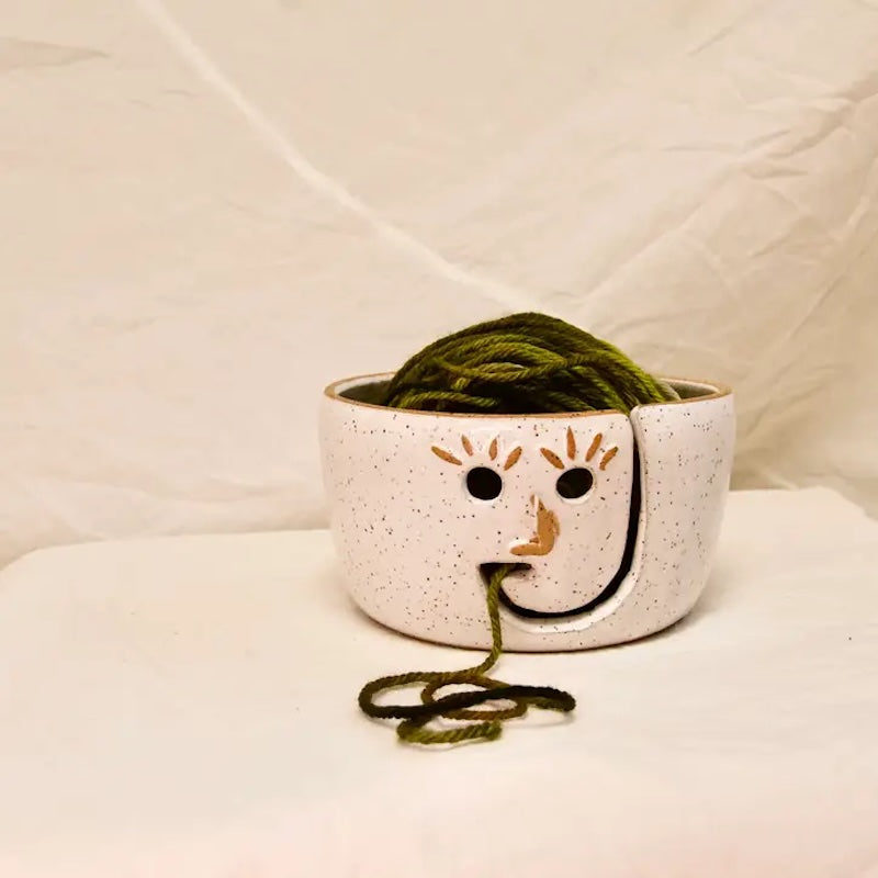 Yarn Bowl in White from Carmiclay at Pinch in Northampton, MA