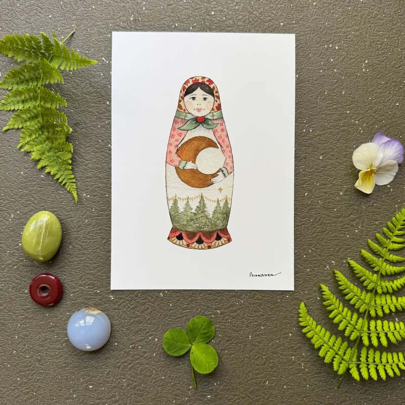 Forest Matron: The Moon 5x7 Print from Polanshek of the Hills at Pinch in Northampton, MA