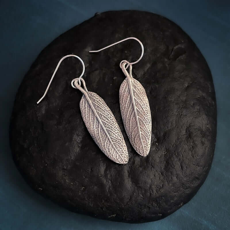 Sage Leaf Earrings from Allison Korn at Pinch in Northampton, MA