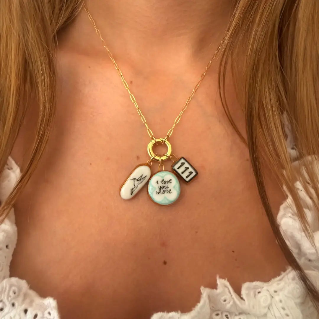 I Love You More Circle Charm