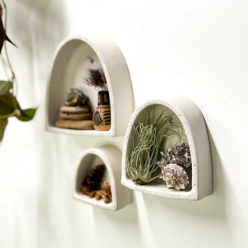 Arch of Inpiration Trio in Stone Cement from The Minimalist Ceramist at Pinch in Northampton, MA