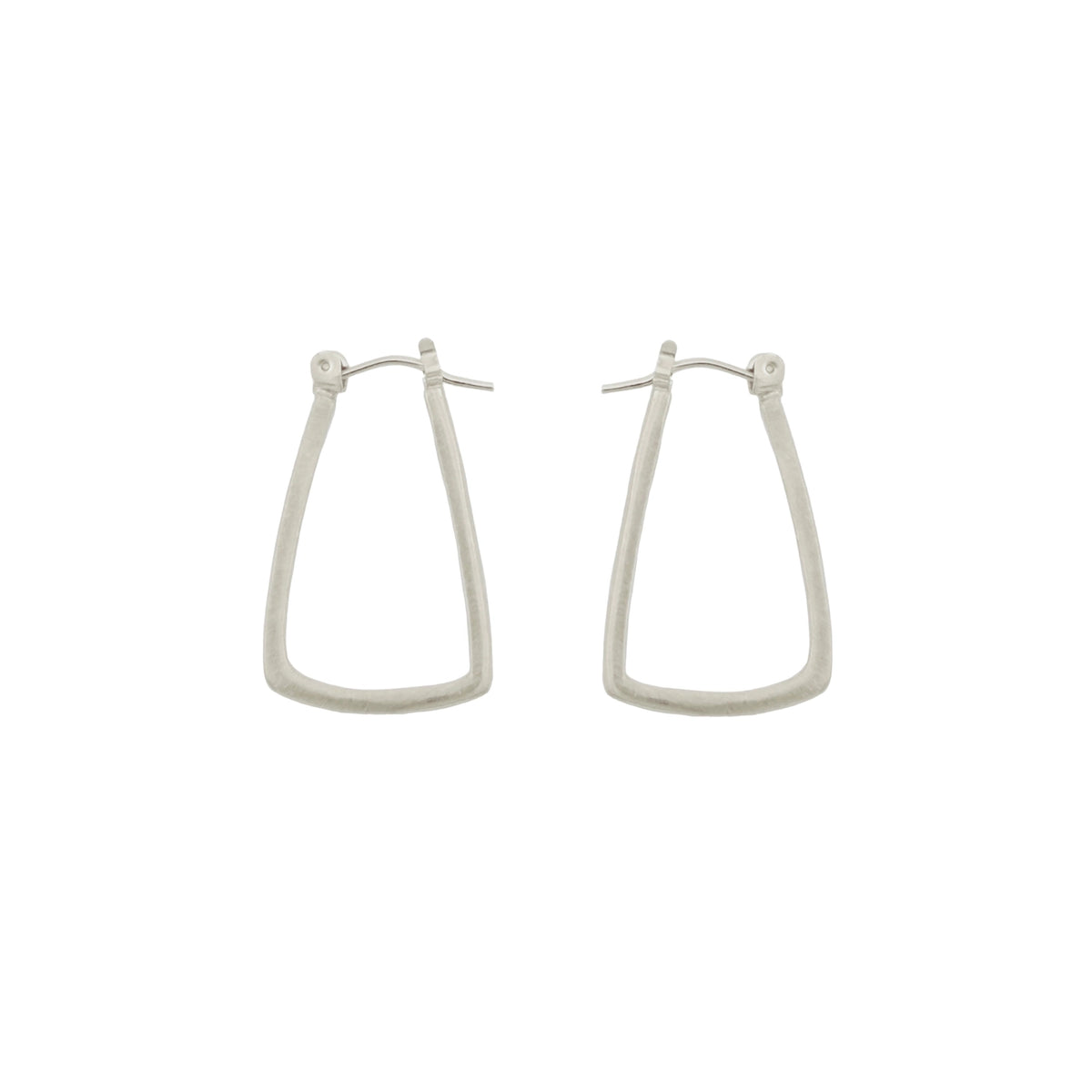 Small Thin Hoops in Sterling Silver
