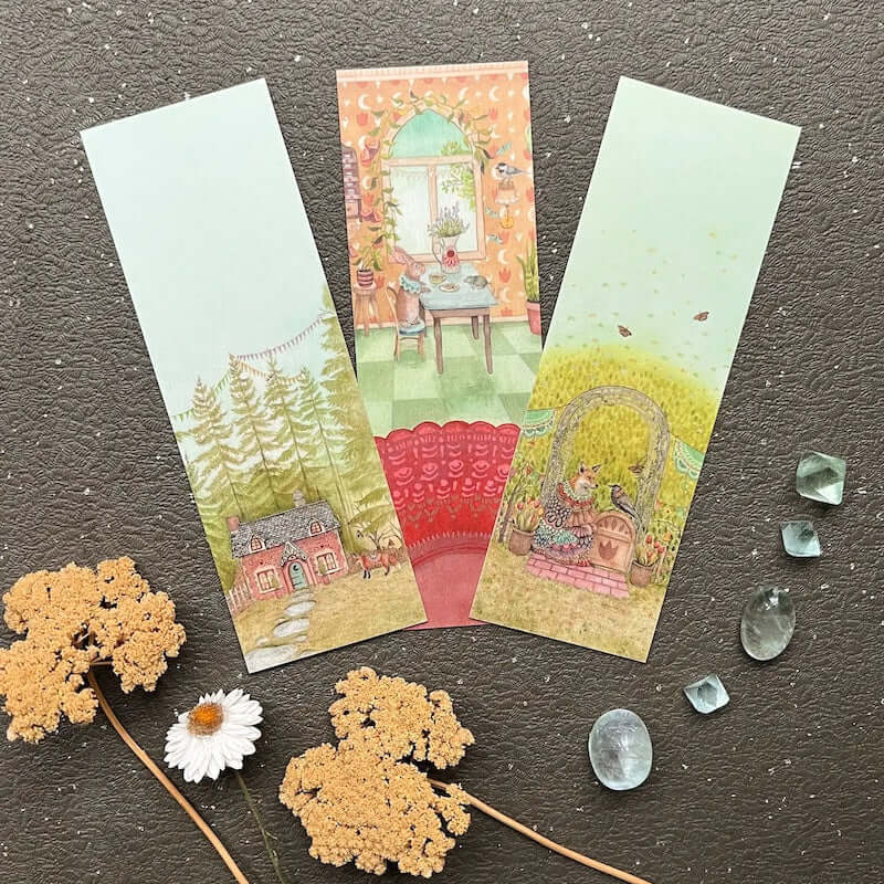 Woodland Homestead Bookmark Set from Polanshek of the Hills at Pinch in Northampton, MA