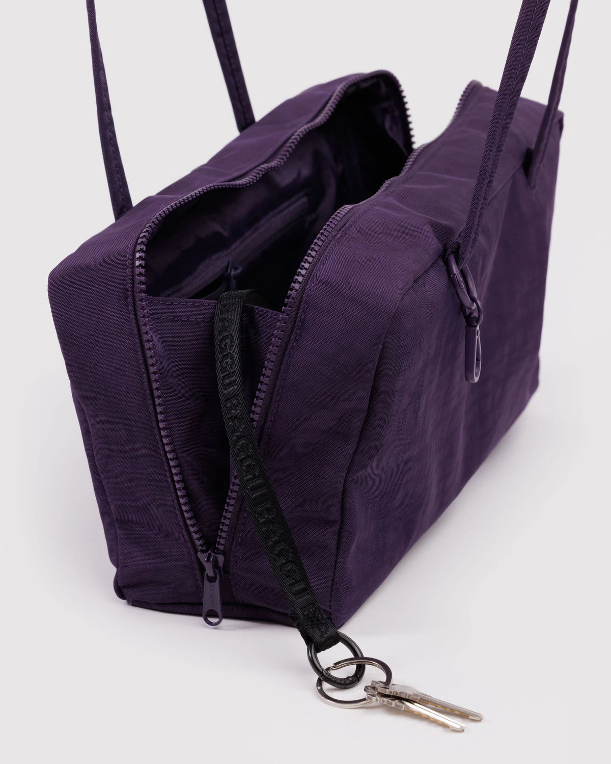 Nylon Bowler Bag in Fig