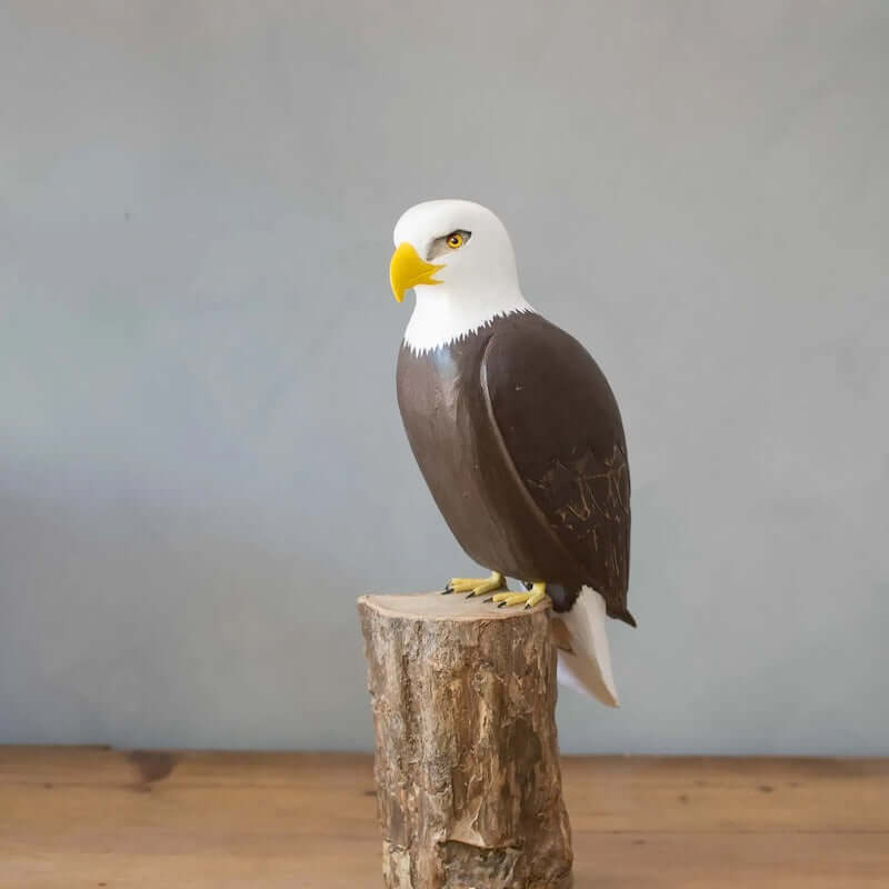 Bald Eagle Wooden Figurine at PINCH