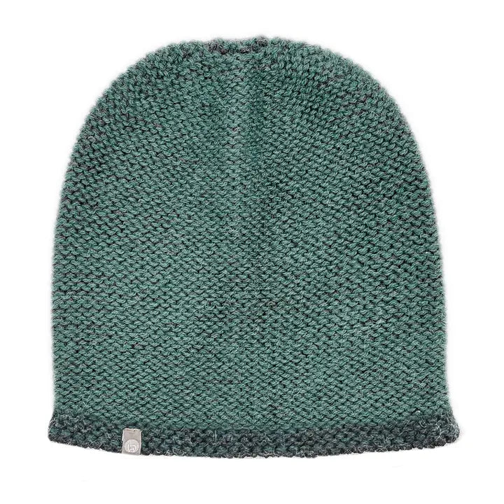 Alpaca Trail Beanie in Seagreen