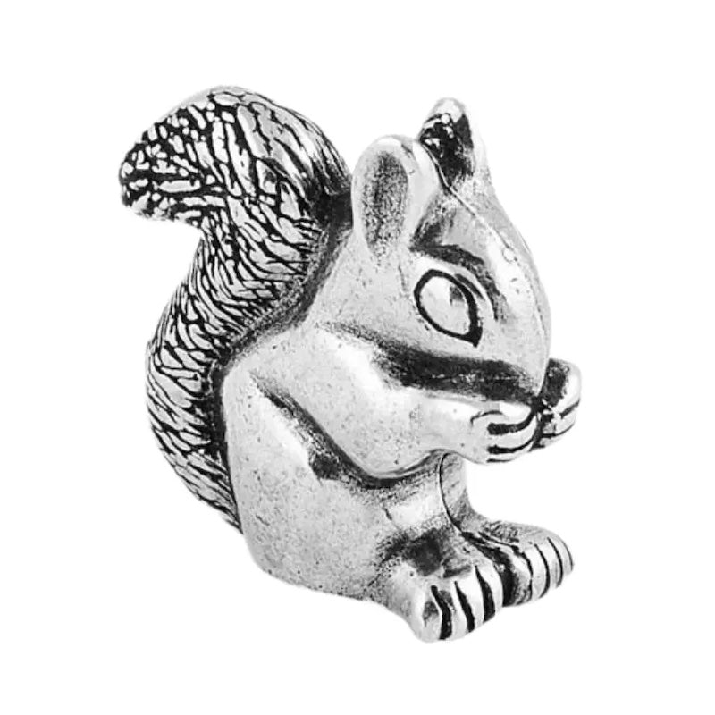 Squirrel Netsuke Sculpture from Danforth Pewter at Pinch in Northampton, MA