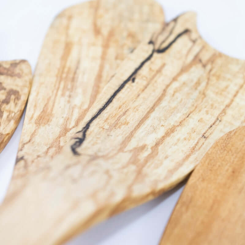 Rustic Spalted Maple Salad Servers at PINCH