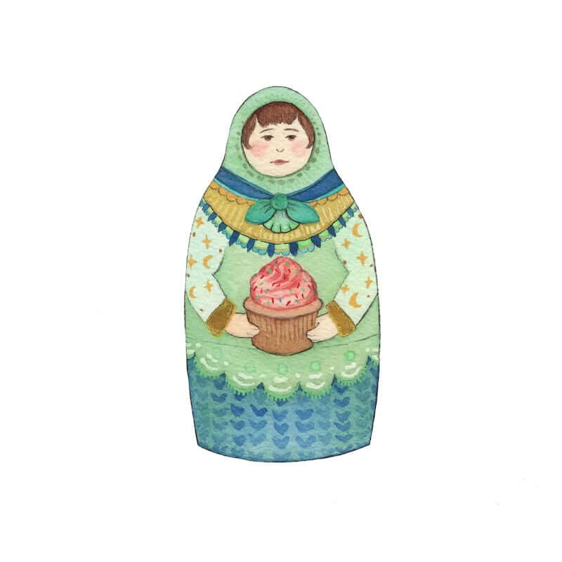 Forest Matron: The Cupcake 5x7 Print from Polanshek of the Hills at Pinch in Northampton, MA