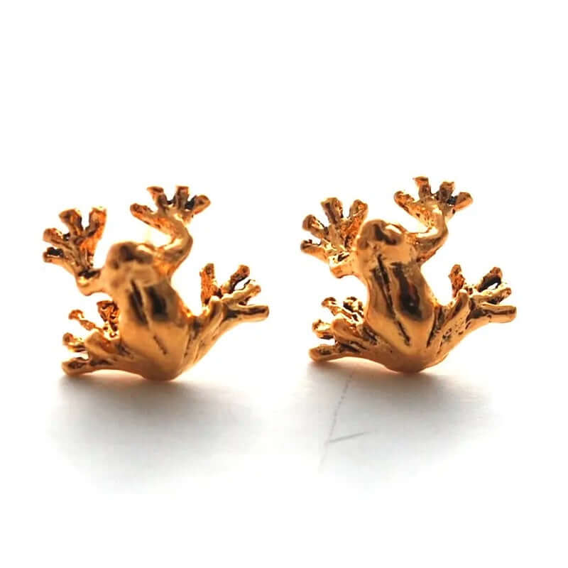 Frog Earrings in Gold Fill at PINCH