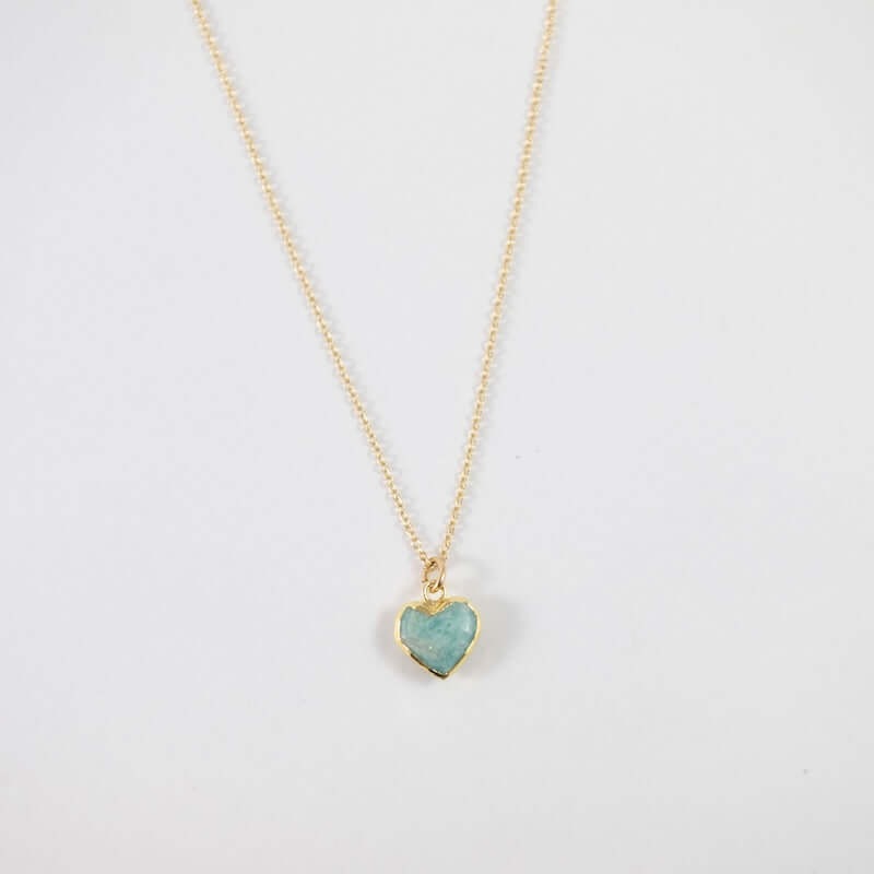 Amazonite Heart Necklace at PINCH