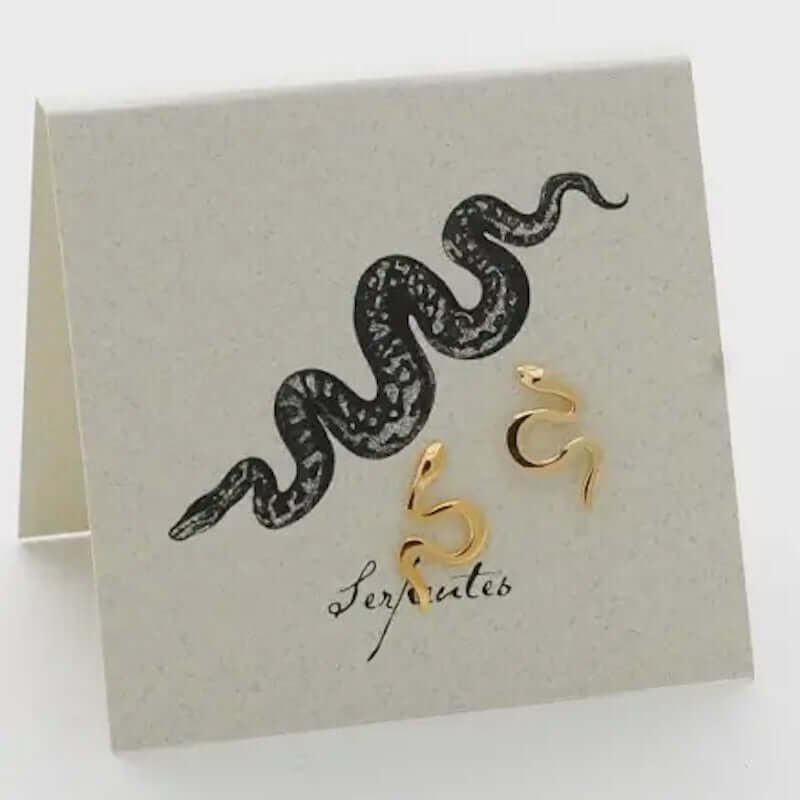 Snake Stud Earrings in 14k Gold Fill at PINCH