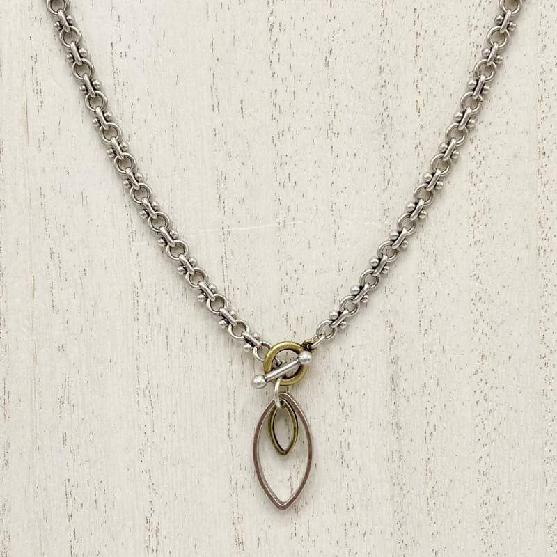 Marquise Drop Toggle Necklace at PINCH