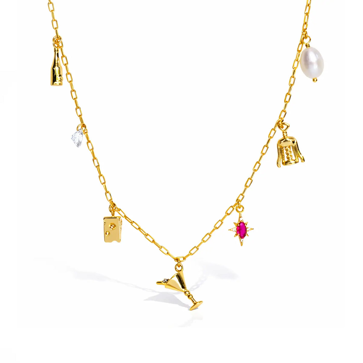 Festive Multi Charm Necklace
