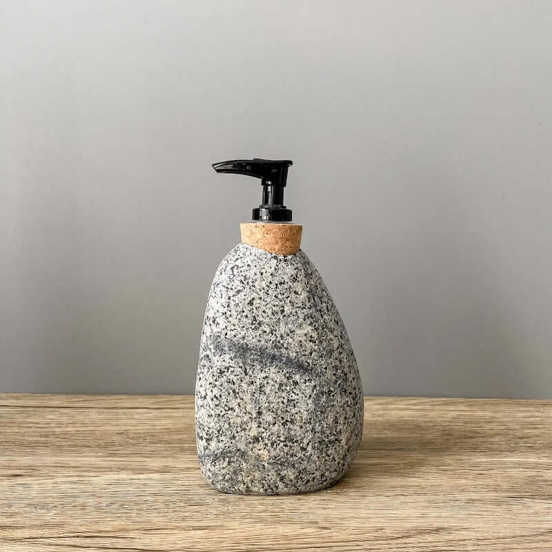 Stone Soap/Lotion Dispenser from Funky Rock Designs at Pinch in Northampton, MA