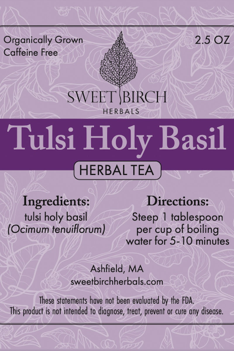 Tulsi Holy Basil Tea from Sweet Birch Herbals at Pinch in Northampton, MA