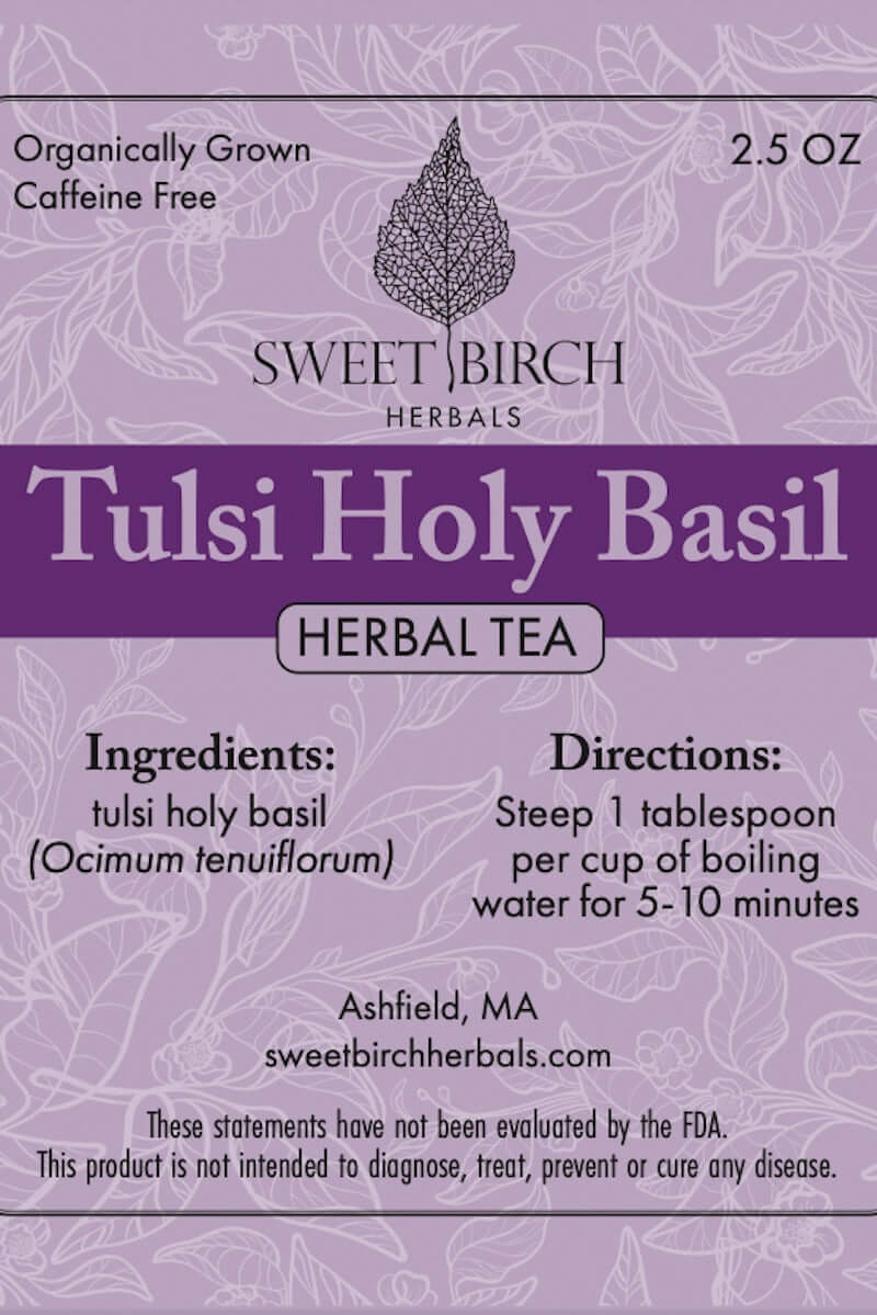 Tulsi Holy Basil Tea from Sweet Birch Herbals at Pinch in Northampton, MA