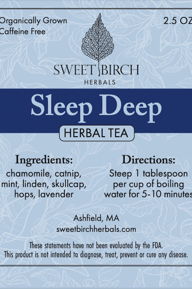 Sleep Deep Tea from Sweet Birch Herbals at Pinch in Northampton, MA