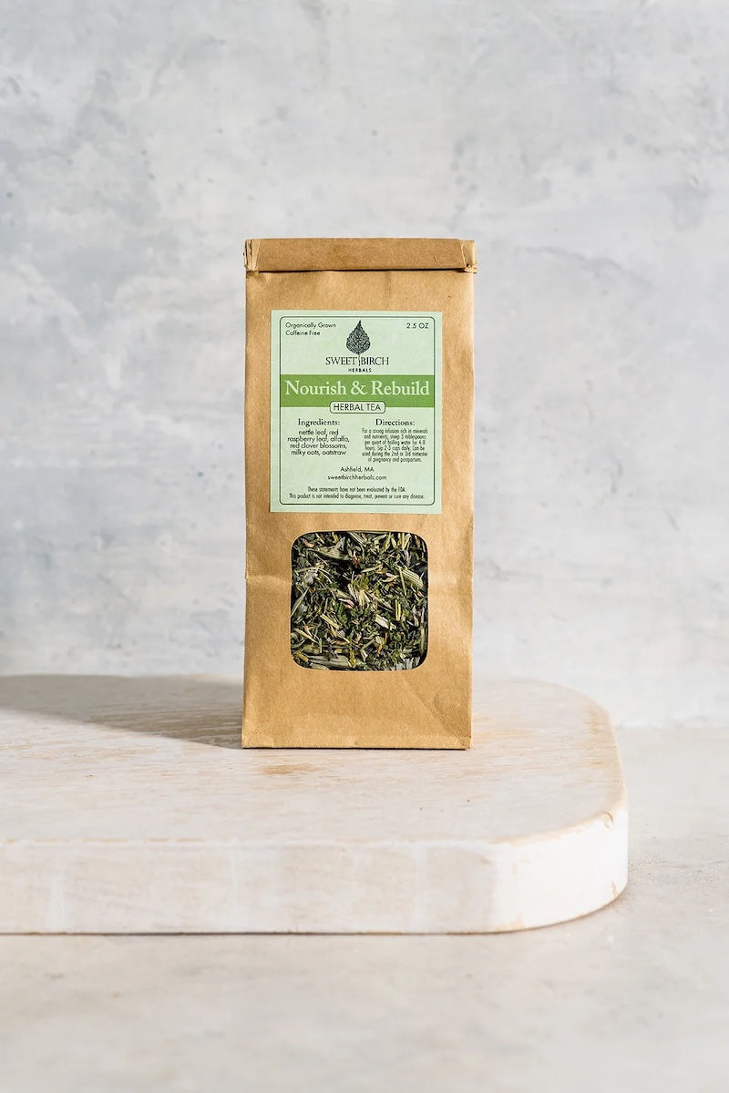 Nourish & Rebuild Tea from Sweet Birch Herbals at Pinch in Northampton, MA