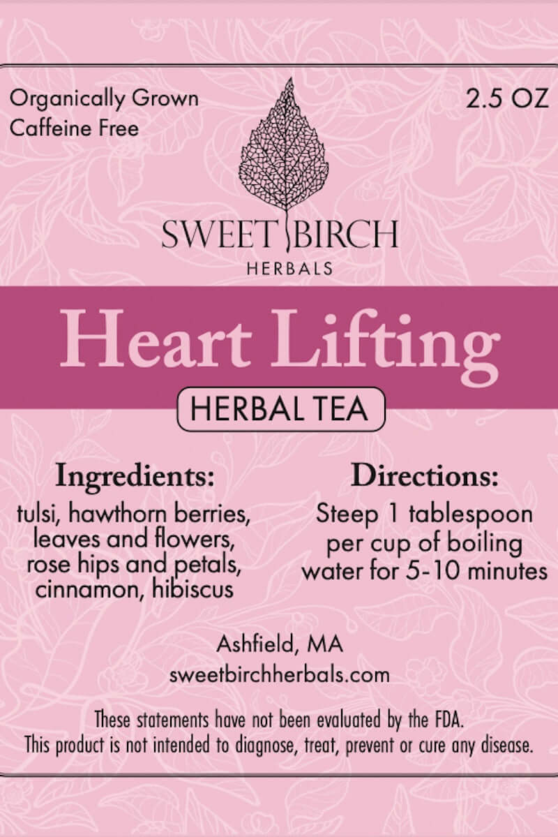Heart Lifting Tea from Sweet Birch Herbals at Pinch in Northampton, MA