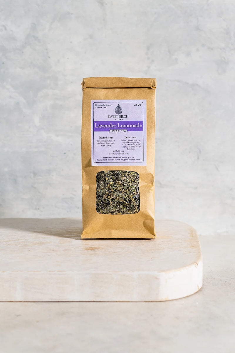 Lavender Lemonade Tea from Sweet Birch Herbals at Pinch in Northampton, MA