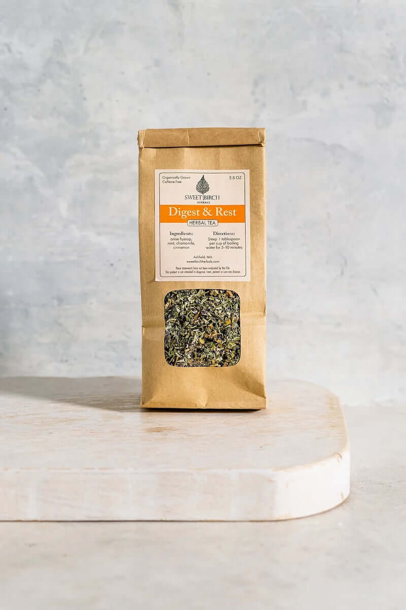 Digest and Rest Tea from Sweet Birch Herbals at Pinch in Northampton, MA