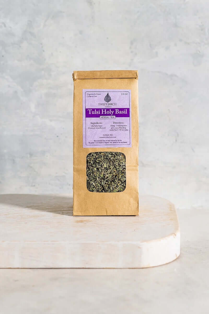 Tulsi Holy Basil Tea from Sweet Birch Herbals at Pinch in Northampton, MA