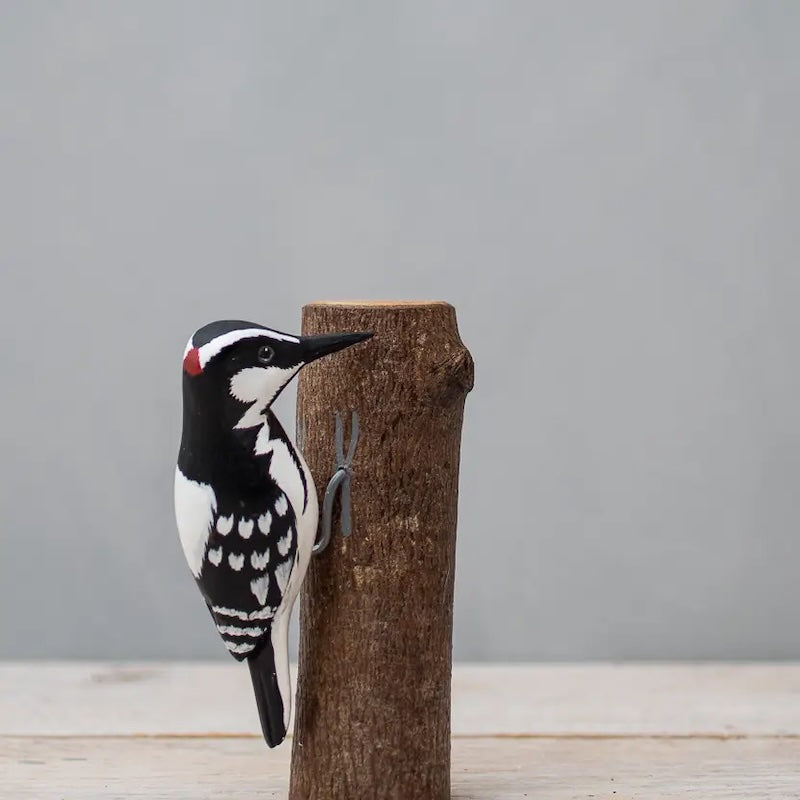 Mini Downy Woodpecker 5"H from Aviologie at Pinch in Northampton, MA