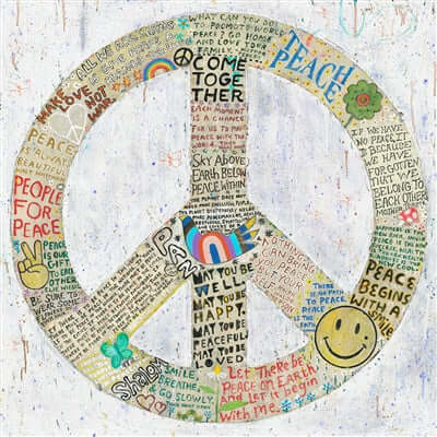 Choose Peace Art Print in White at PINCH