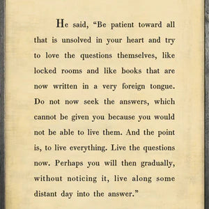 The Rainer Maria Rilke Art Print (Poetry Collection) from Sugarboo Designs at Pinch in Northampton, MA