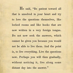 The Rainer Maria Rilke Art Print (Poetry Collection) from Sugarboo Designs at Pinch in Northampton, MA