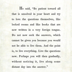The Rainer Maria Rilke Art Print (Poetry Collection) at PINCH