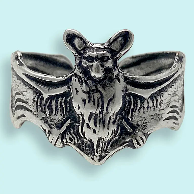 Silver Bat Ring