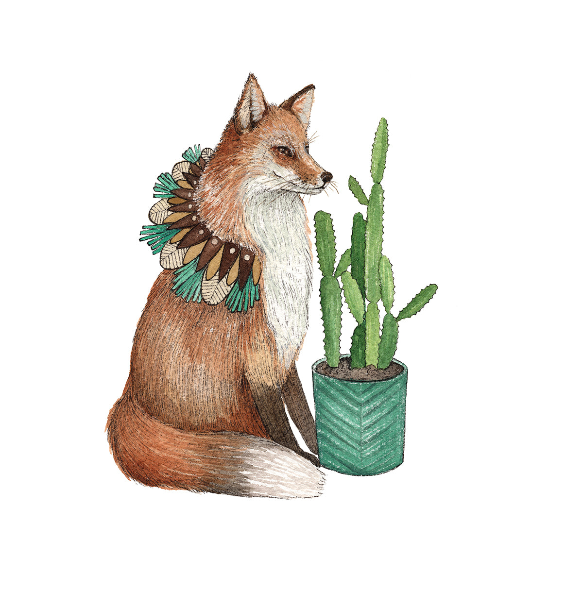 Critters and Plants: The Fox 5x7 Print from Polanshek of the Hills at Pinch in Northampton, MA