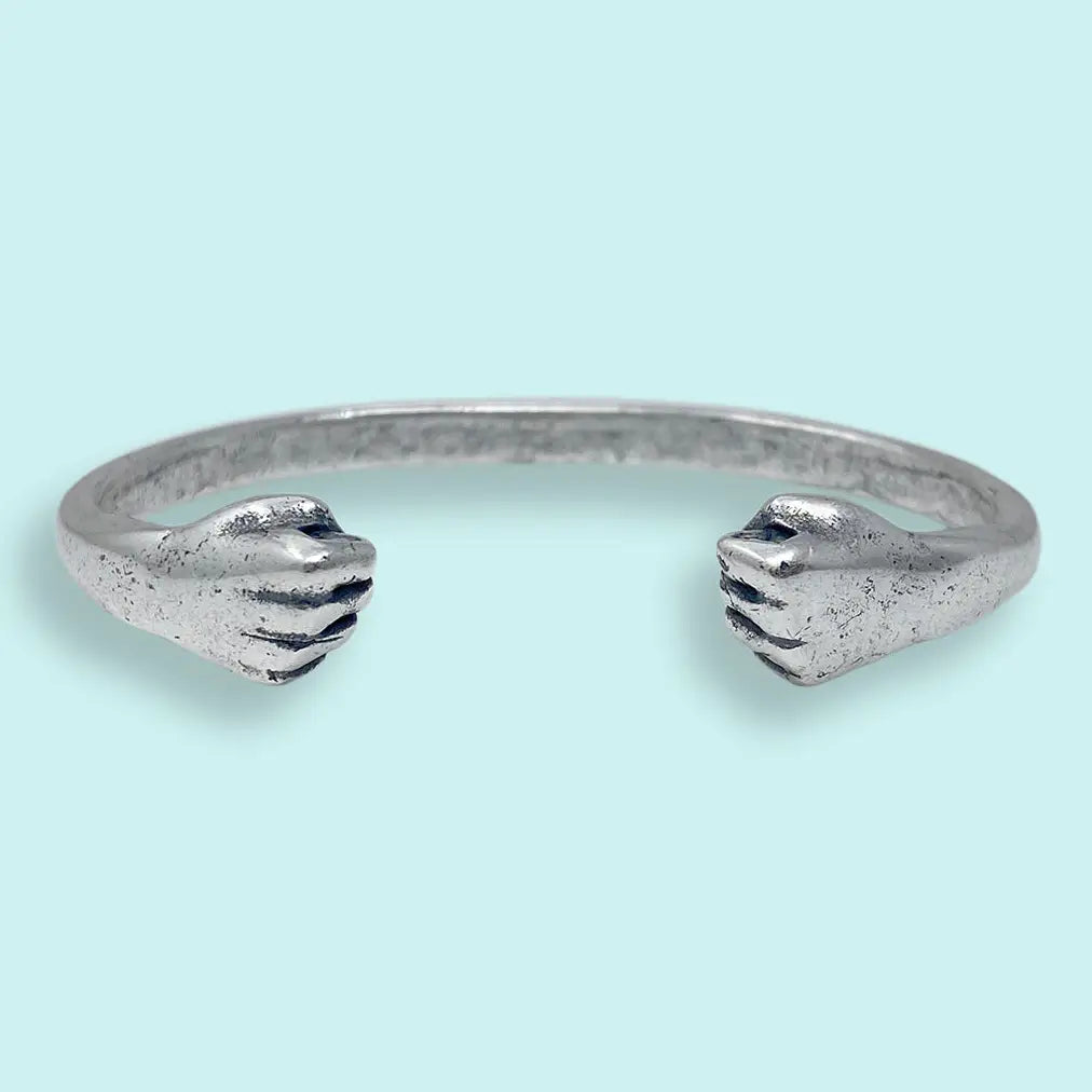 Silver Fisticuff Bracelet